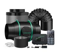 MARS HYDRO Ventilateur de tuyau 150 mm avec kit de filtre et régulateur, tuyau d'évacuation 25 pieds - Ventilateur d'extraction pour tentes de culture et hydroponique