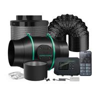 Mars Hydro Ventilateur en ligne 6"" avec système de ventilation iControl Controller pour tente de croissance Inline Fan