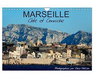 Marseille Côte et Corniche (Calendrier mural 2027 DIN A4 vertical), CALVENDO calendrier mensuel: Une promenade photographique le long de la spectaculaire corniche de Marseille
