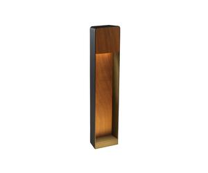 Marset Lab B 60 Wege-/Pollerleuchte, graphite / bois iroko foncé