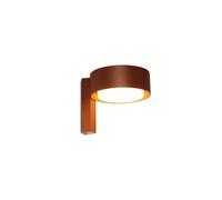 Marset Plaff-on! A IP65 Fassadenleuchte, brun rouille