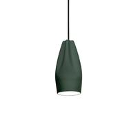 Marset Pleat Box 13 LED Pendelleuchte, vert foncé - blanc