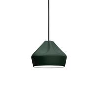 Marset Pleat Box 24 LED Pendelleuchte, vert foncé - blanc
