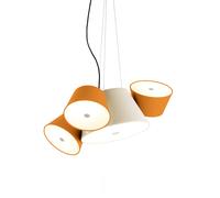 Marset Tam Tam 3 Pendelleuchte, blanc / orange