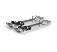 Marshalltown QLT Planche à Genoux pour Béton avec Genouillères Intégrées (Paire), Acier Inox, 711x203 mm