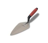 Marshalltown Truelle de Style Londonien - Manche Ergonomique Durasoft, Acier au Carbone, Pointe Large, Col Droit - 229x108 mm - Argent 33 9FG