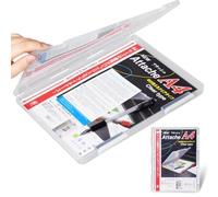 Marte Vanci Boîte de classement A4, porte-papier transparent, boîte de | Étui de rangement portable, résistant à la poussière, résistant à l'eau, protection en papier, étui de rangement pour photos