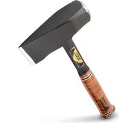 Marteau à fendre le bois ESTWING avec manche en cuir, 60 x 35 mm, 1 800 g, avec housse de protection en nylon, édition spéciale | Diamètre : 35 x 35 mm S : 60 mm Longueur : 355 mm Poids total : 1 800 