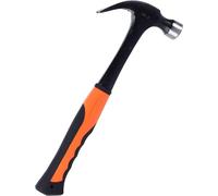 Marteau à griffes - Marteau de menuisier, marteau à démolir - Pour menuiserie et encadrement - Acier au carbone intégré - Long manche - Noir
