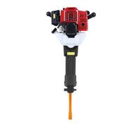 Marteau burineur à essence 52 cc 1900 W Marteau burin professionnel avec énergie de frappe 55J et 1500 bpm Marteau perforateur portable pour béton et pierre avec burin plat et pointu 70 dB silencieux