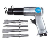 MARTEAU BURINEUR PNEUMATIQUE AVEC 4 CISEAU PISTOLET PERFORATEUR FERVI 0059