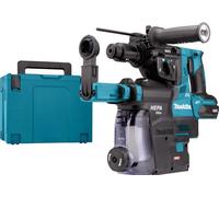 Marteau combiné Makita hr004gz02 40 V max | sds-plus | sans batterie ni chargeur, dans une boîte avec aspiration des poussières - hr004gz02