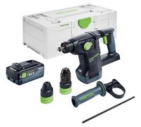 Marteau combiné sans fil Festool KHC 18 EB-Basic 18 V 2,6 J SDS-Plus Brushless + 1 batterie 8,0 Ah + Systainer - sans chargeur