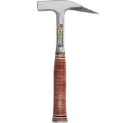 Marteau de charpentier ESTWING avec manche en cuir, marteau de charpentier/couvreur avec tête magnétique, 24 mm, 600 g, surface lisse, poids total : 925 g