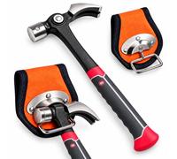 Marteau de charpentier réglable avec arrache-clou magnétique (1Pc-B) | Marteau à griffe rotative avec porte-clou magnétique pour bricolage, menuiserie, réparations et atelier