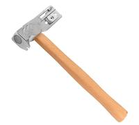 Marteau de couvreur, manche bois 33 cm, force d'attachement élevée, avec porte-clou et lame de coupe pour retrait d'ongles et découpe sur toitures