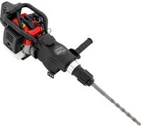 marteau de démolition 33 cm³, démarrage par câble, monocylindre, refroidi par air, 2 temps, pour le forage et le concassage, rouge