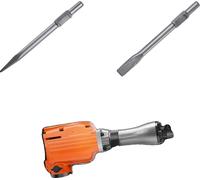 Marteau de démolition, aluminium lourd, énergie de frappe 60J, 2200W 2 embouts de burinage