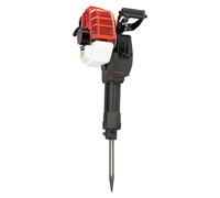 Marteau de démolition - Marteau burineur à essence - 1900 W - 6000 tr/min - Réservoir de carburant de 1,3 l - Pour le béton/la pierre - Rouge/noir