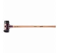 Marteau de frappeur HALDER SIMPLEX Caoutchouc chargé avec pied intégré / caoutchouc chargé avec boîtier en fonte malléable, manche en bois hickory de haute qualité - D=60 mm - 3022.261
