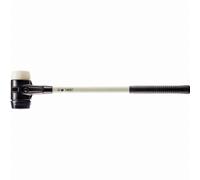 Marteau de frappeur HALDER SIMPLEX Caoutchouc chargé / nylon avec boîtier en fonte malléable renforcée et manche en fibre de verre - D=80 mm - 3728.081