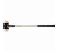 Marteau de frappeur HALDER SIMPLEX Nylon avec boîtier en fonte malléable renforcée et manche en fibre de verre - D=80 mm - 3708.081