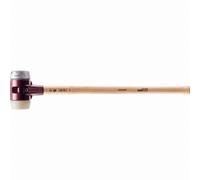 Marteau de frappeur HALDER SIMPLEX Nylon / métal doux avec boîtier en fonte malléable, manche en bois hickory de haute qualité - D=80 mm - 3089.081