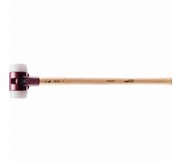 Marteau de frappeur HALDER SIMPLEX Superplastique avec boîtier en fonte malléable, manche en bois hickory de haute qualité - D=80 mm - 3007.081