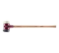 Marteau de frappeur SIMPLEX, Caoutchouc chargé avec pied intégré/nylon; avec boîtier en fonte malléable, manche en bois hickory de haute qualité | D=80 mm | 3028.281