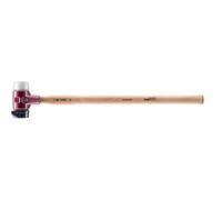 Marteau de frappeur SIMPLEX, Caoutchouc chargé avec pied intégré/superplastique; avec boîtier en fonte malléable, manche en bois hickory de haute qualité | D=60 mm | 3027.261