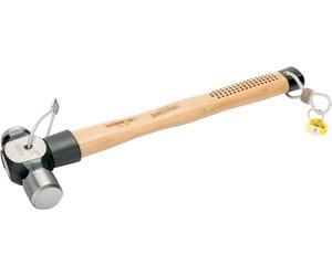 Marteau de serrurier Bahco avec tête sphérique et boucle en fil métallique, manche en hickory, 450 g