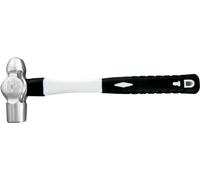 Marteau de serrurier Bahco en acier inoxydable avec tête sphérique et manche en fibre de verre, 1 100 g