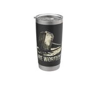 Marteau de Thor Mjölnir Be Worthy Mythologie nordique Gobelet isotherme en acier inoxydable double paroi