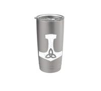 Marteau de Thor Mjolnir Symbole Viking Nordique Nœud à trois feuilles Gobelet isotherme en acier inoxydable double paroi