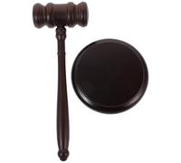 Marteau d'enchères | Juge Gavel en bois réunion salle d'audience accessoires jeu de rôle Mini maillet fort son clair bois naturel