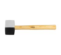 Marteau en caoutchouc 58 mm/450 g, caoutchouc noir et blanc