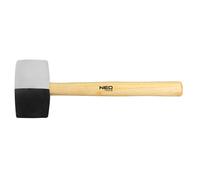 Marteau en caoutchouc 63 mm/680 g, caoutchouc noir et blanc