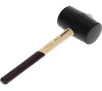 Marteau en caoutchouc 90 mm, manche en bois, plaqué acier inoxydable, outil 226 E-4