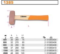 Marteau en cuivre 800g