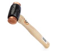 Thor Marteau 312 Taille 2 - inserts en cuivre rouge, tête ronde 38 mm, 1 300 g, manche bois