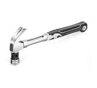 Marteau griffes multifonction Tête ronde 283g fer Manche fibre et inox Pour enfoncer et arracher clous Outil menuiserie et
