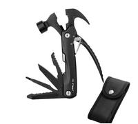 Marteau multifonctionnel - LEOCLOTHO - 12 outils en 1 - Camping, survie en plein air, clouer dans le bois