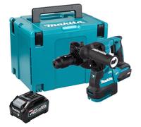 Marteau-perceuse sans fil Makita HR 002 GM101, 40 V max, 2,9 J, SDS plus, moteur sans balais + 1 batterie 4,0 Ah + coffret Makpac - sans chargeur