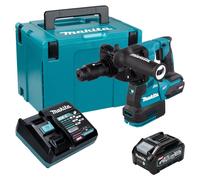 Marteau-perceuse sans fil Makita HR 002 GM101, 40 V max, 2,9 J, SDS plus, moteur sans balais, avec 1 batterie 4,0 Ah, 1 chargeur et 1 coffret Makpac