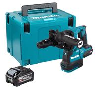 Marteau-perceuse sans fil Makita HR 002 GU101, 40 V max, 2,9 J, SDS plus, moteur sans balais + 1 batterie 4,0 Ah + coffret Makpac - sans chargeur