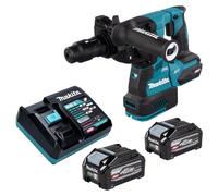 Marteau-perceuse sans fil Makita HR 002 GU201, 40 V max, 2,9 J, SDS plus, moteur sans balais + 2 batteries 4,0 Ah + chargeur