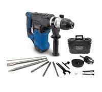 Scheppach Marteau perforateur électrique DH1500 Plus Fonction 4en1 | 7 J de puissance de frappe | jusqu'à 4250 bpm | Moteur 1500 W | Vitesse de rotation 0 - 920 tr/min | Accessoires inclus