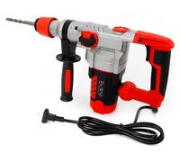 Marteau perforateur-burineur électrique - 220 V, 2 200 W - Énergie de frappe de 5 J - 930 tr/min - Prise britannique - Moteur en cuivre - Rouge