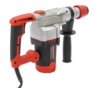 Marteau perforateur électrique 2200 W - Marteau de démolition multifonction - Marteau à béton avec burins - 0–930 tr/min - Rouge