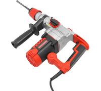 Marteau perforateur électrique - Marteau piqueur/perceuse à percussion - 2200 W - 0-930 tr/min - 220 V, 50 Hz, prise UE - 6,8 kg - 41×32×12 cm - Rouge